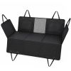 Dog Car Seat Cover for Back Seat, Hard Bottom Back Seat Extender, Waterproof Dog Hammock for Car & SUV, 58"L, Black