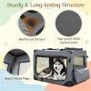 XL Collapsible Soft Dog Crate  with Mesh Windows And 3 Doors Travel Crates for Small Medium Large Dogs Pet Carrier