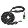 6ft Heavy Duty Dog Leash, Strong Nylon Rope Leash with Padded Handle & Reflective Threads, Dog Walking & Training Leash for Medium Large Dogs (1/2 in